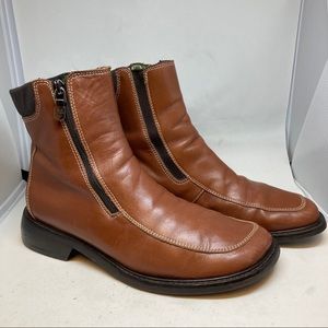 Vintage Donald Pliner Round Toe Boots Brown SZ 7